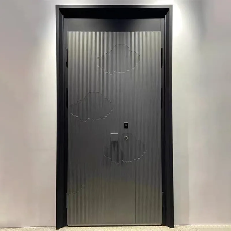 Porte mère-fils en fonte d'aluminium coupe-feu