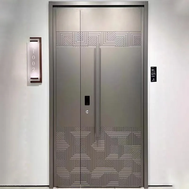 Fire Rated Cast Aluminum Mother-son Door