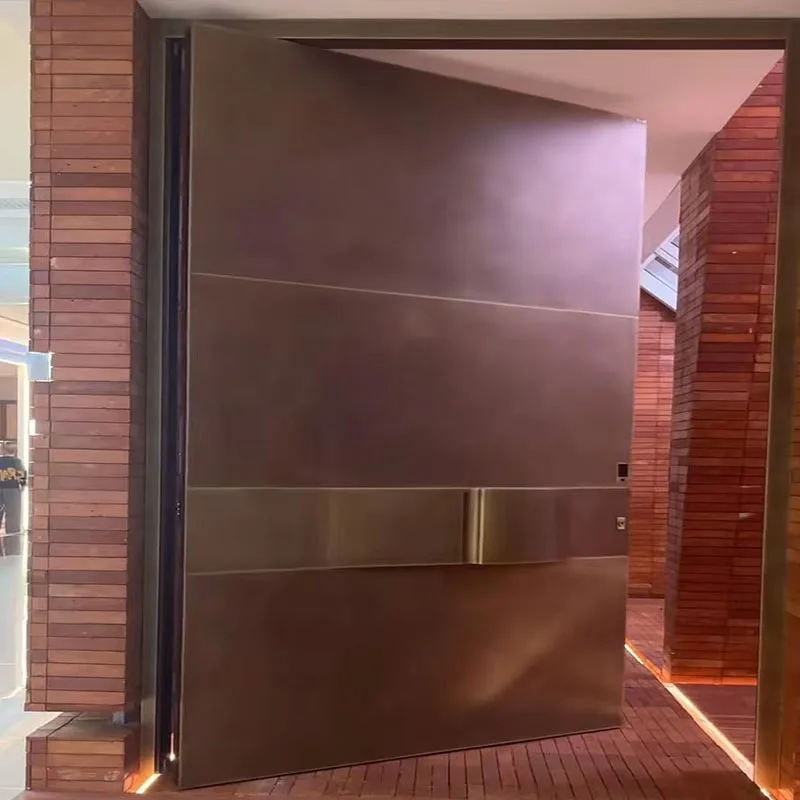Off-Axis Copper Entry Door