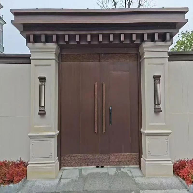 Villa Solid Copper Entry Door