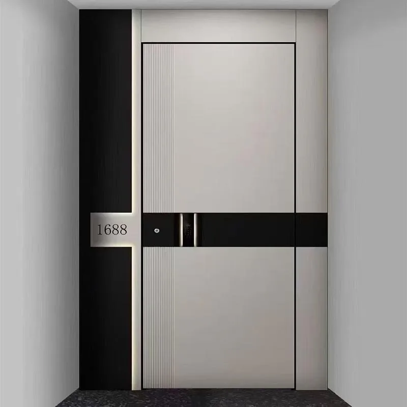 Porte en fonte d'aluminium moulée intégrale