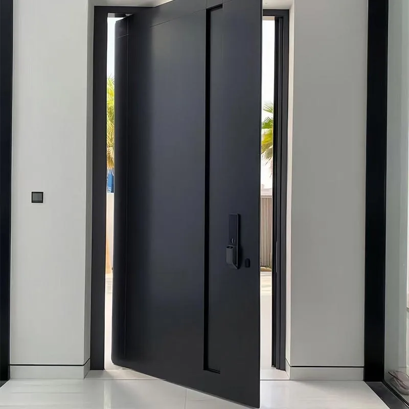 Porte pivotante sculptée avec précision hors axe