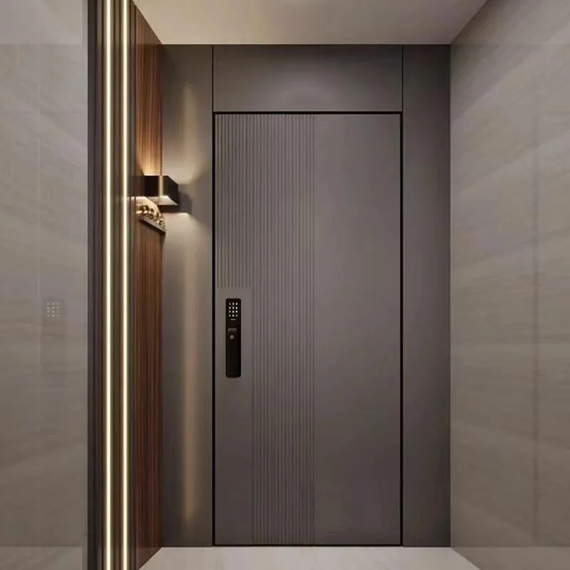Porte d'entrée d'appartement antivol silencieuse